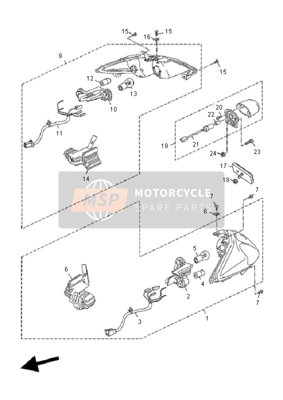 37PH453E0000, Holder Socket, Yamaha, 1